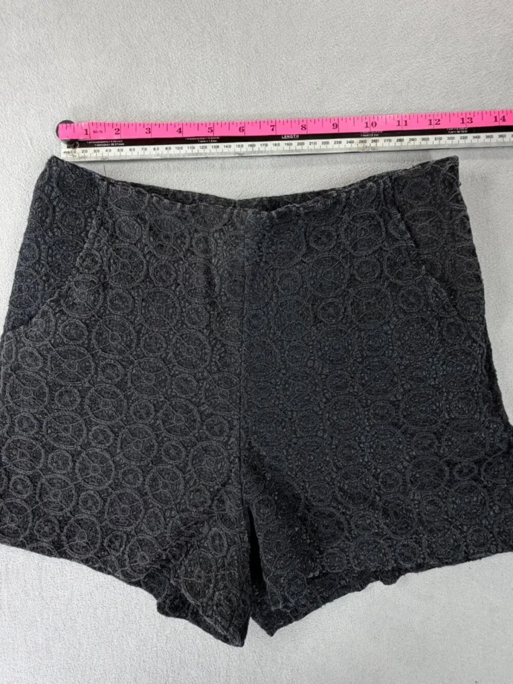 Black Lace Shorts Women‎ Small Mini Stretch Indie Sleaze